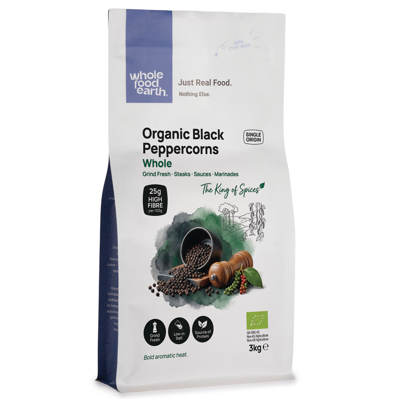 Organic Black Peppercorns Whole