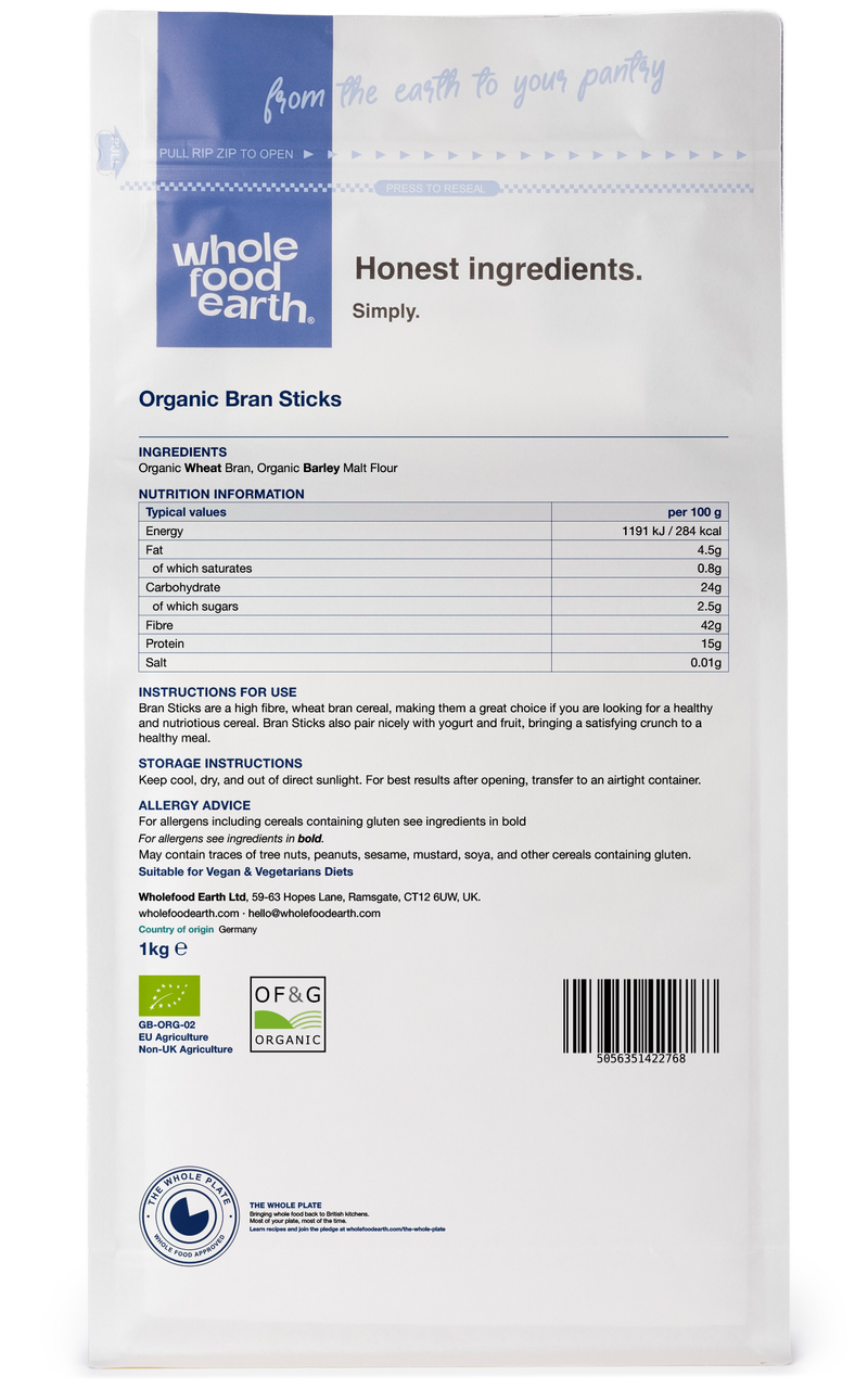 Organic Bran Sticks