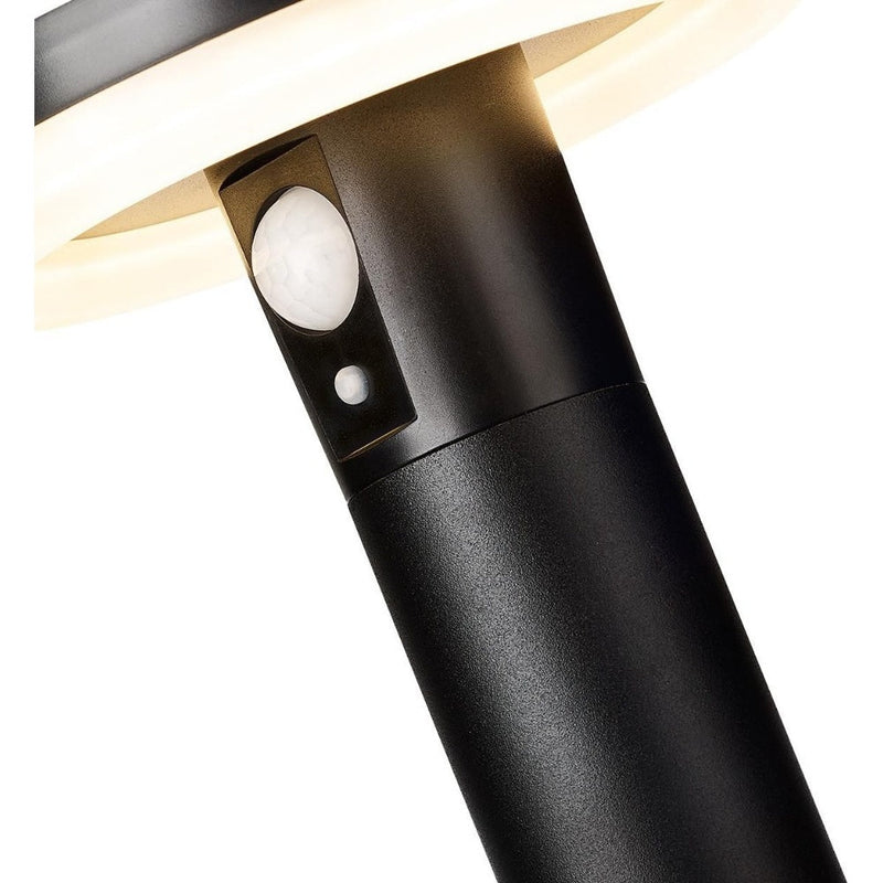 4lite Antheia Solar Slanted IP54 Die-Cast Aluminium LED Outdoor Wall Light with Built in PIR Motion Sensor - Single