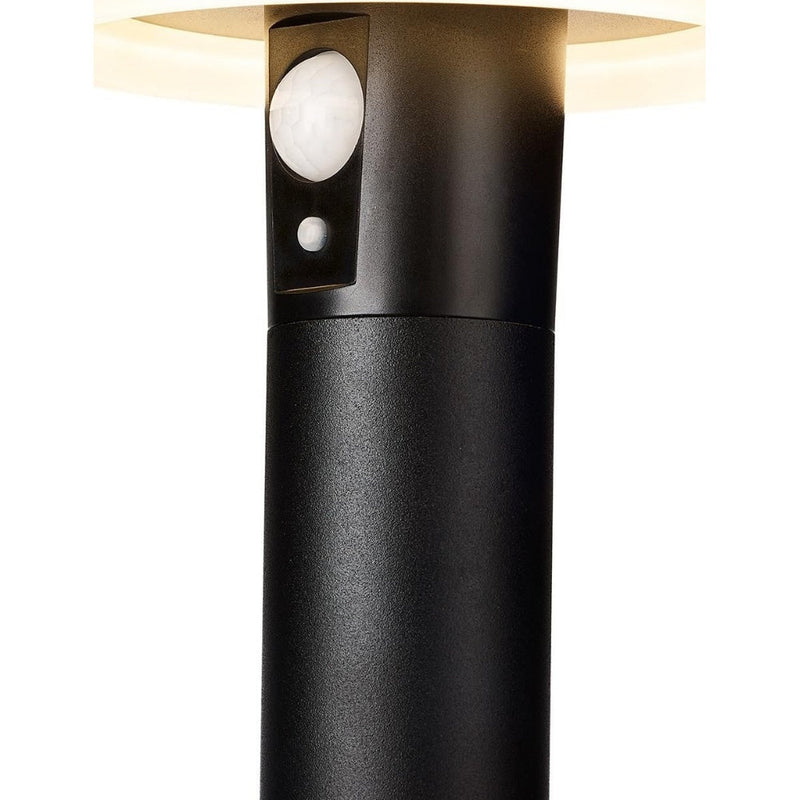 4lite Antheia Solar IP54 Die-Cast Aluminium LED Outdoor Bollard Light with Built in PIR Motion Sensor - Single