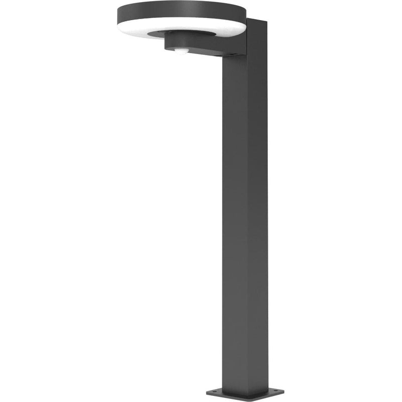 4lite Arundel Solar IP44 Die-Cast Aluminium LED Garden Bollard Light with Built in PIR Motion Sensor - Single