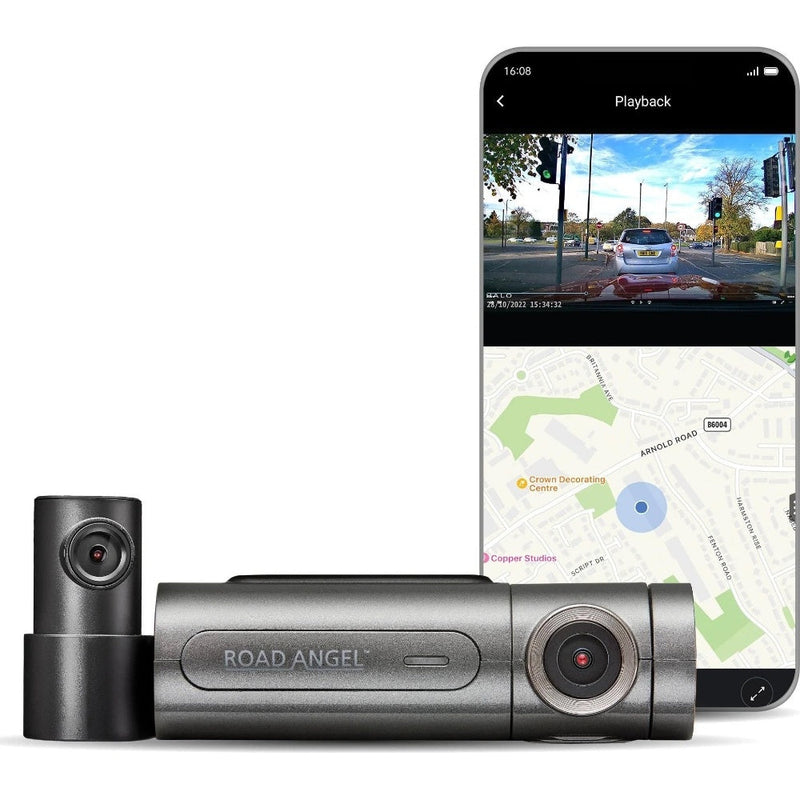 Road Angel Halo Pro 2K Front + HD Rear Dash Cam