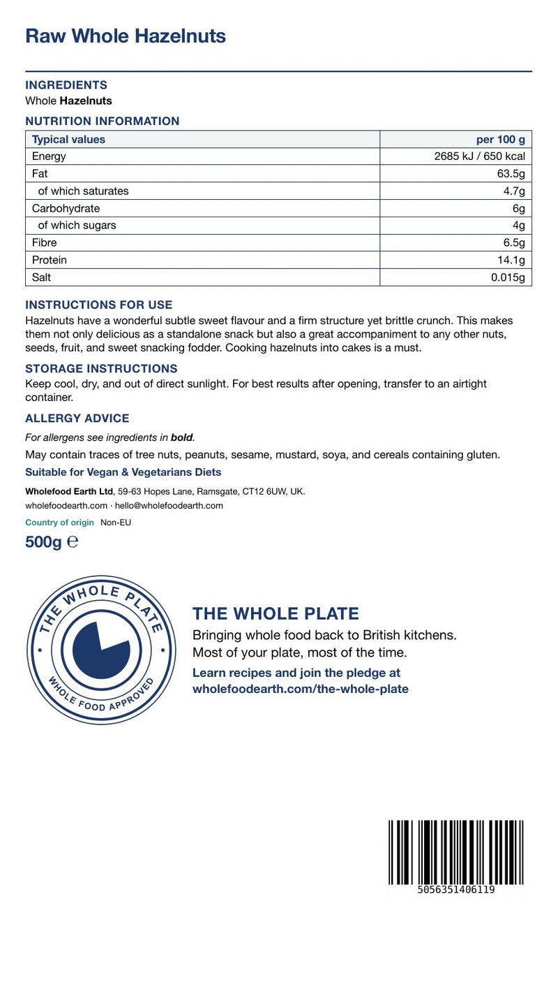 Organic Hazelnuts