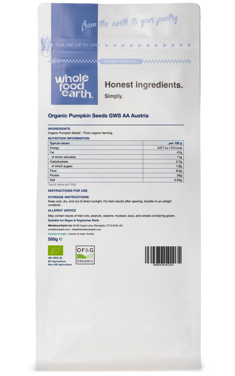 Organic Pumpkin Seeds GWS AA Austria