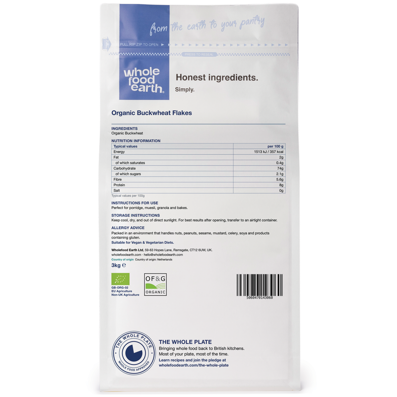 Organic Buckwheat Flakes