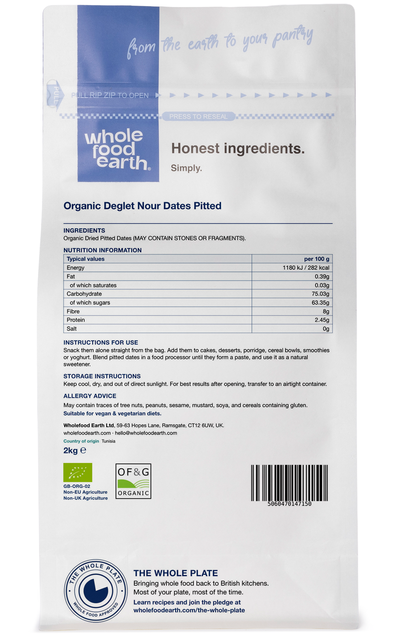 Organic Deglet Nour Dates Pitted