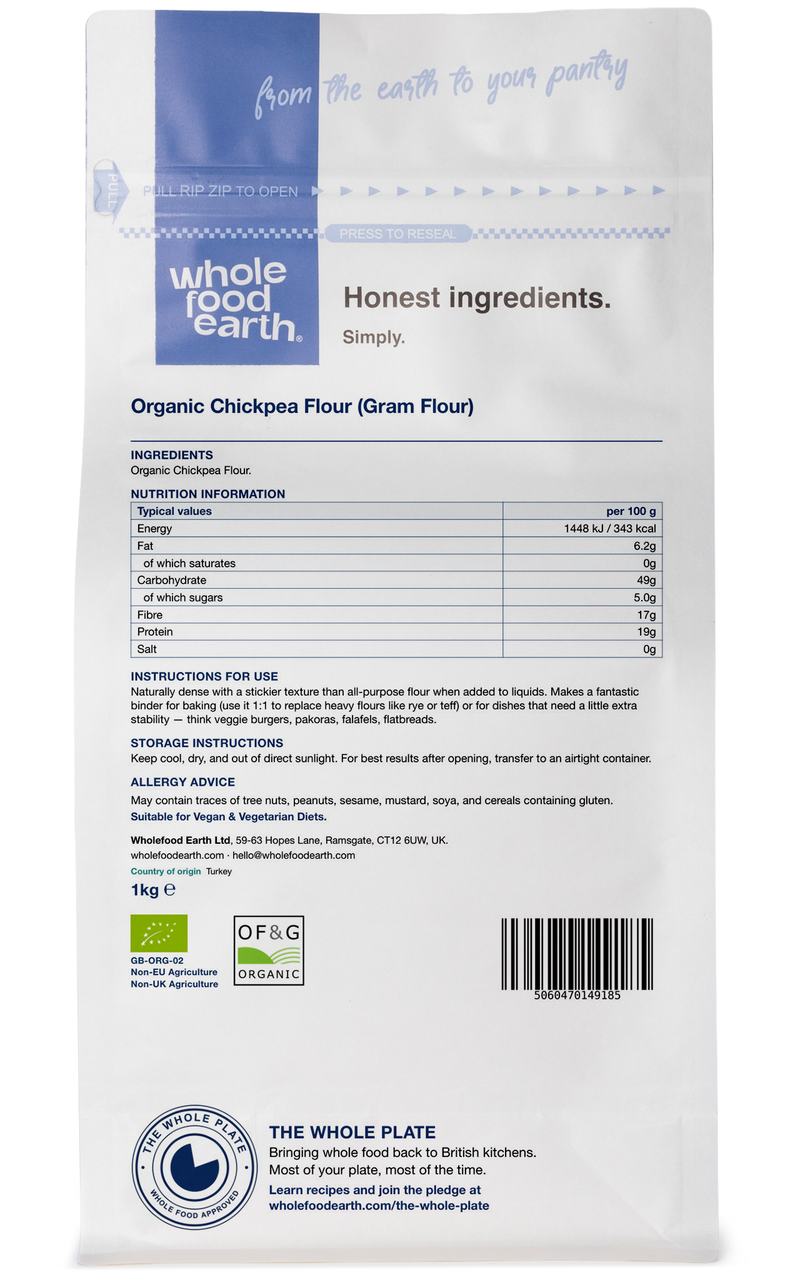Organic Chickpea Flour (Gram Flour)