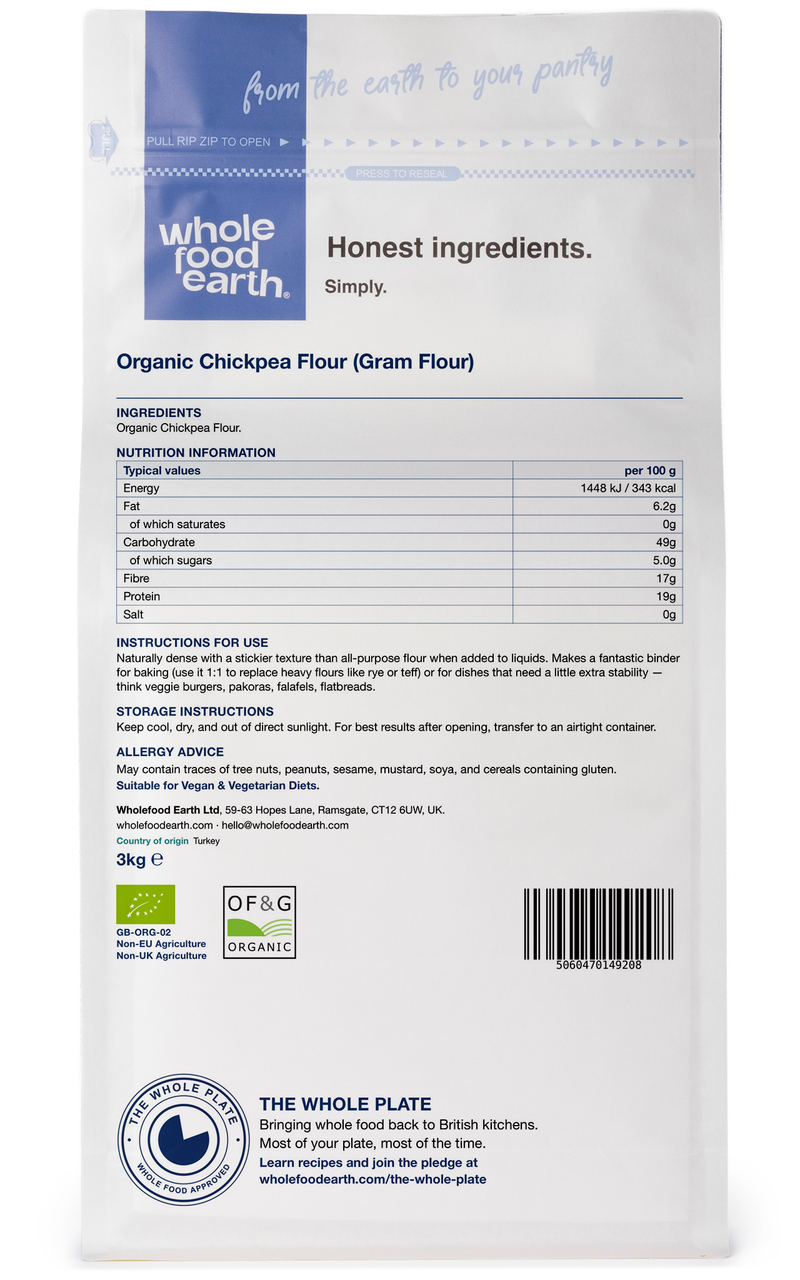 Organic Chickpea Flour (Gram Flour)