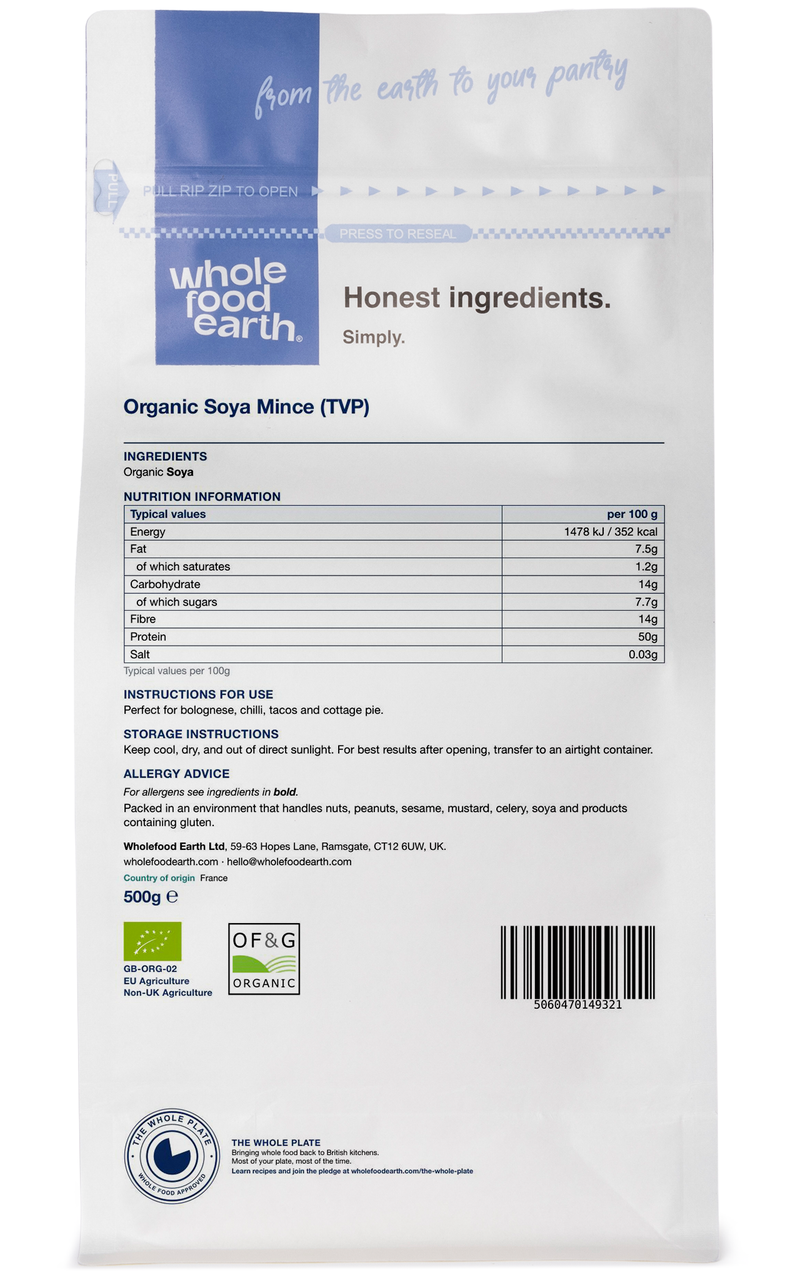 Organic Soya Mince (TVP)