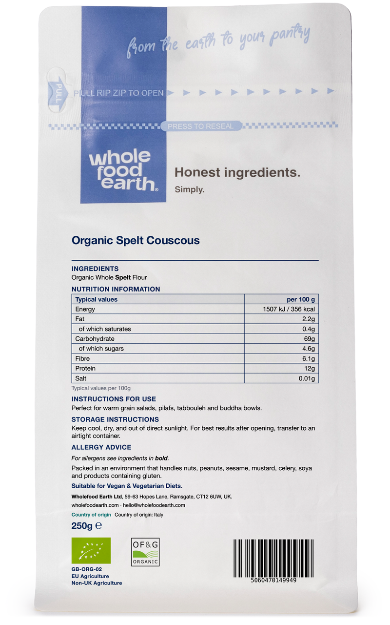 Organic Couscous Spelt