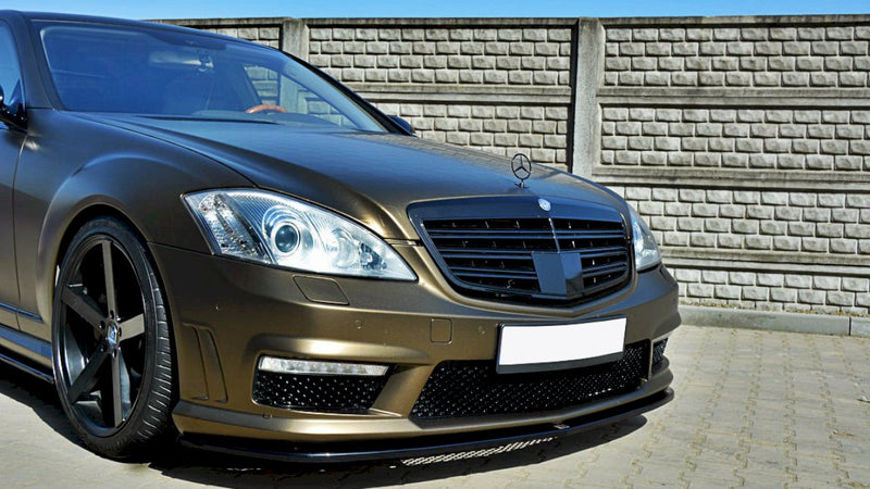 Maxton Design - FRONT SPLITTER MERCEDES S-CLASS W221 AMG