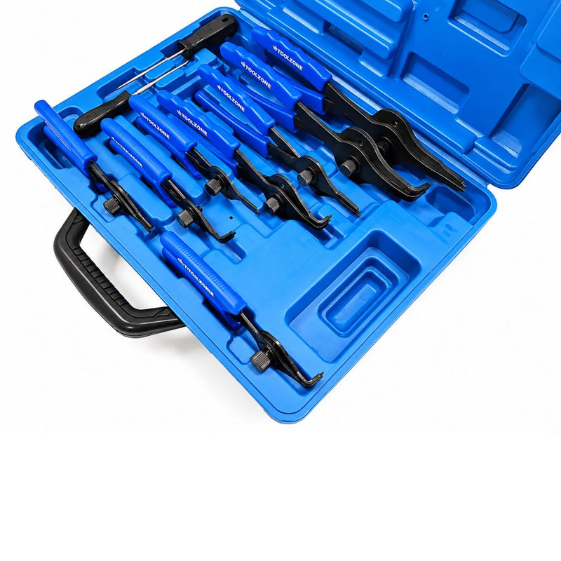 Internal External Circlip Pliers Heavy Duty Snap Ring Tool Set 11pc