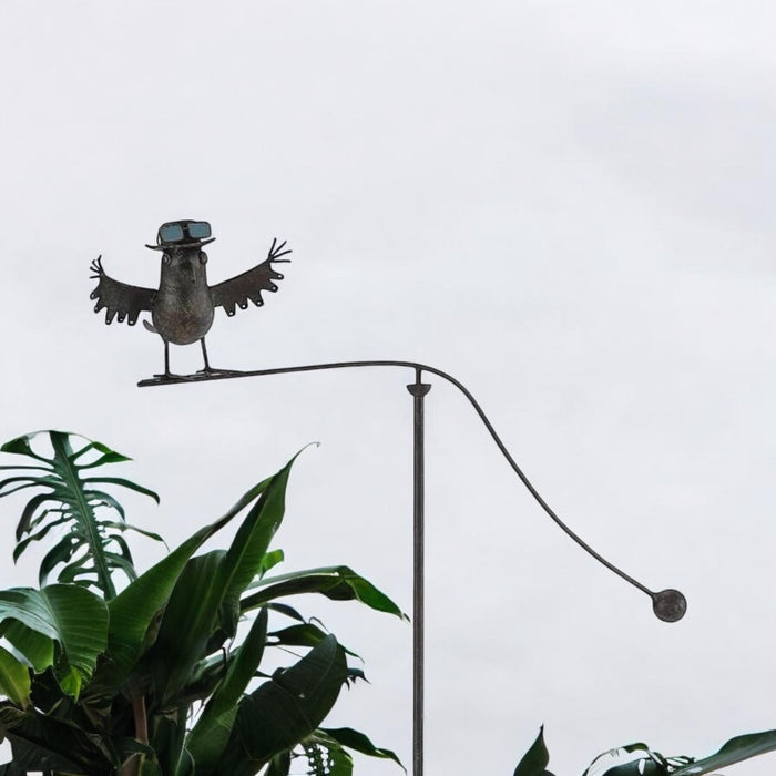 55" METAL BIRD GARDEN STAKE