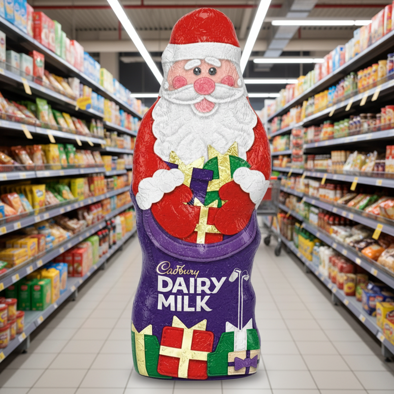 8 x Cadbury Hollow Santa - 90GM
