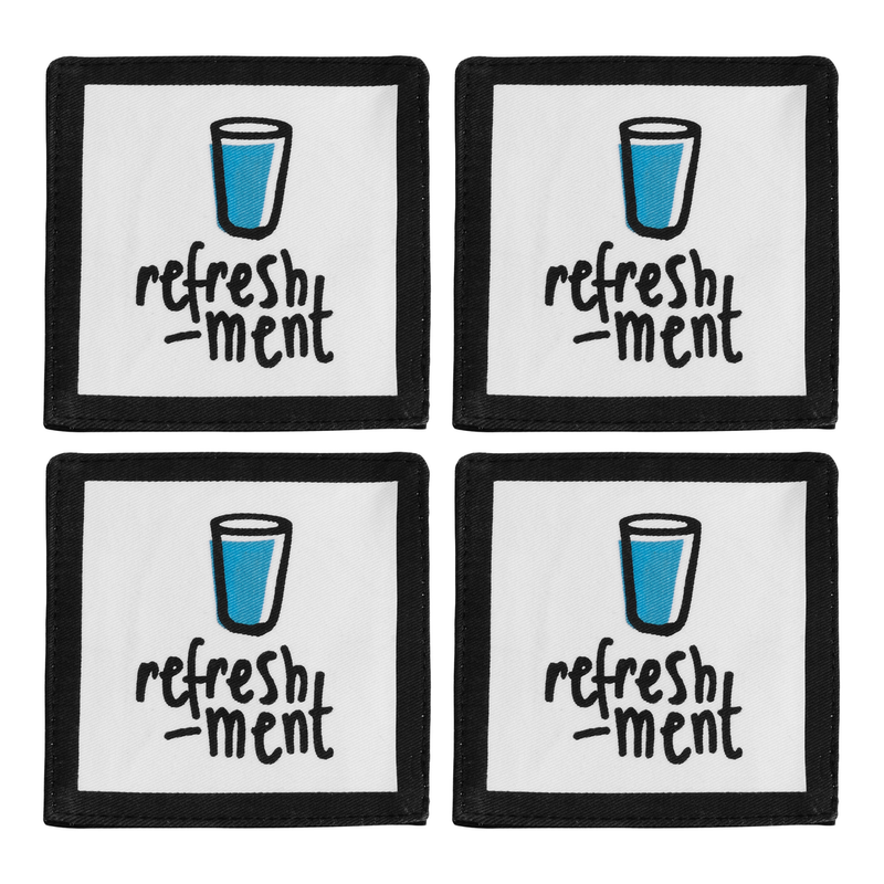 Set of Four Refreshment Coasters | Doodle