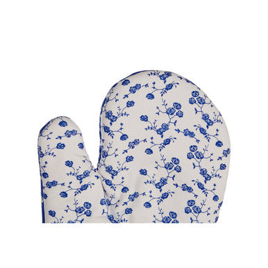 Single Oven Glove | Blue Rose