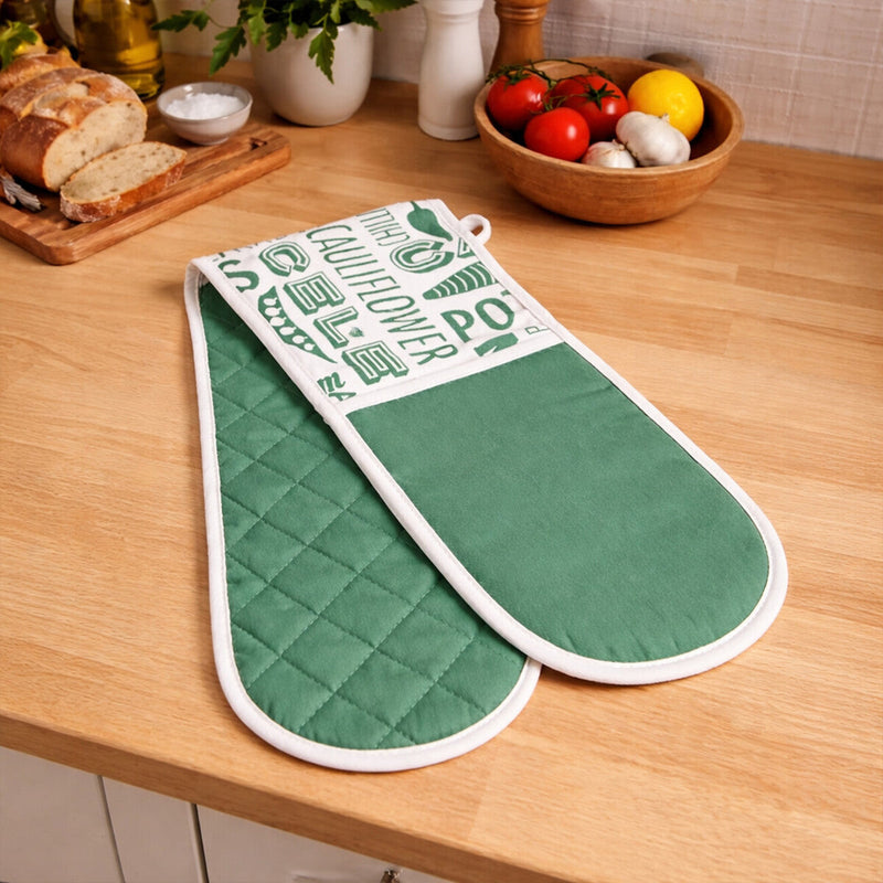 Green Double Oven Glove | Porter
