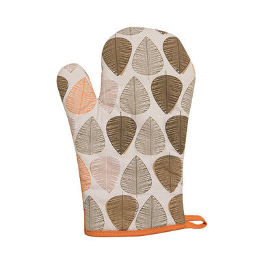 Single Oven Glove | Orange Leaf