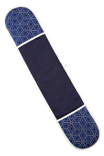 White Blue Double Oven Glove | Modern Retro