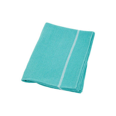 Set of 3 Green and White Waffle Tea Towels | Doro