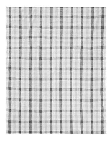 Grey and Black Check Tablecloth | Thread and Loom