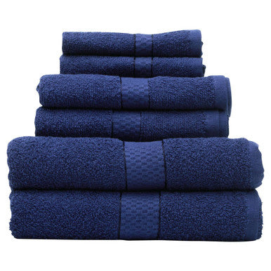 6 Piece Navy Blue Towel Set | Thread and Loom