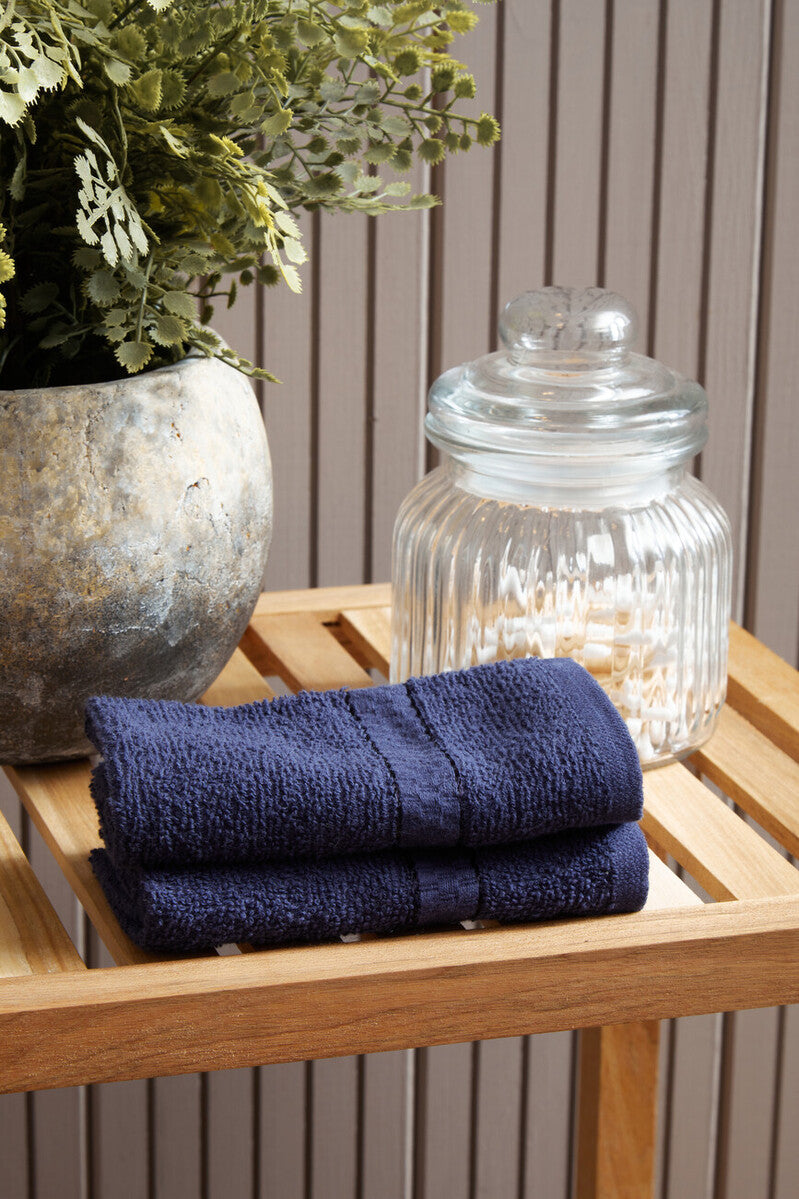 6 Piece Navy Blue Towel Set | Thread and Loom