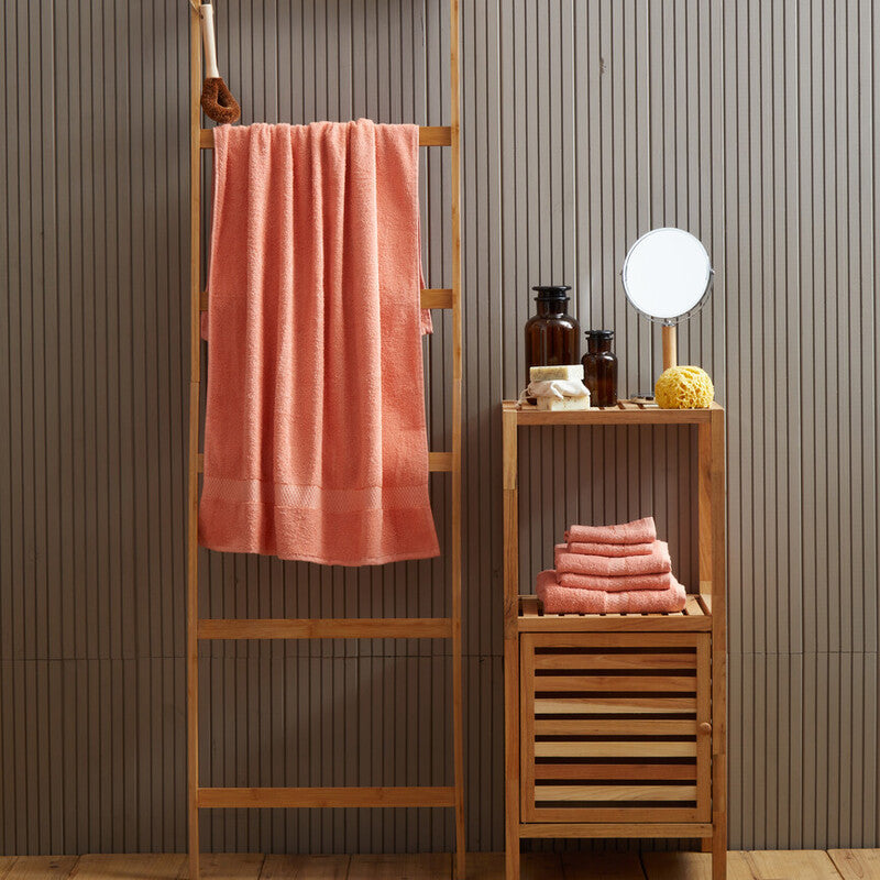 6 Piece Peach Pink Towel Set | Thread and Loom