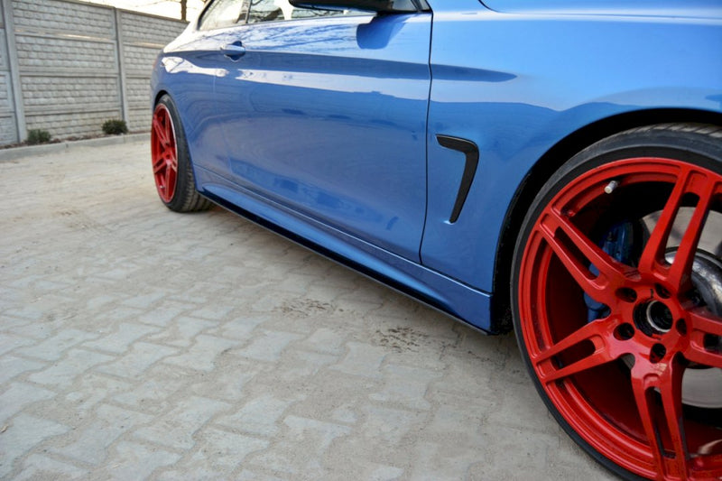 Maxton Design - RACING SIDE SKIRTS SPLITTERS BMW 4 F32 M-SPORT (2013-2016)