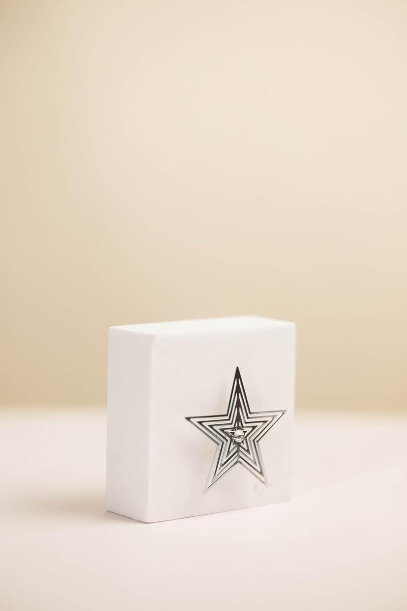 Silver Star Candle Pin Candle Decoration