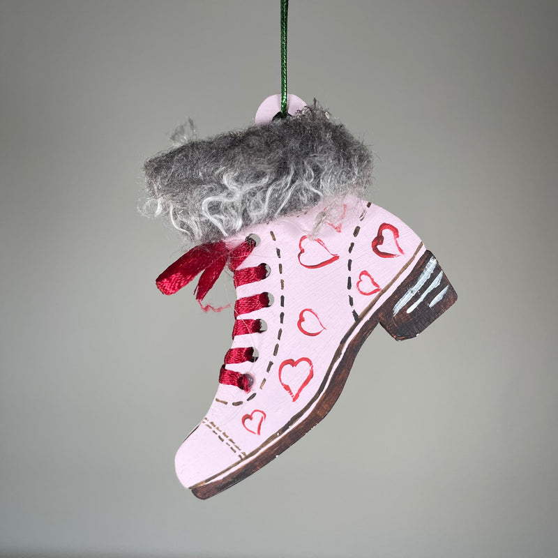 Winter Boots Bauble - Handmade Ornament
