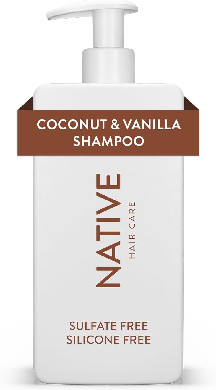 Native Coconut & Vanilla Moisturizing Shampoo (487 ml). New but scruffy packaging.