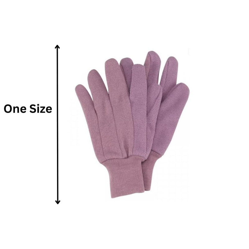Triple Pack Garden Gloves Cotton Grips