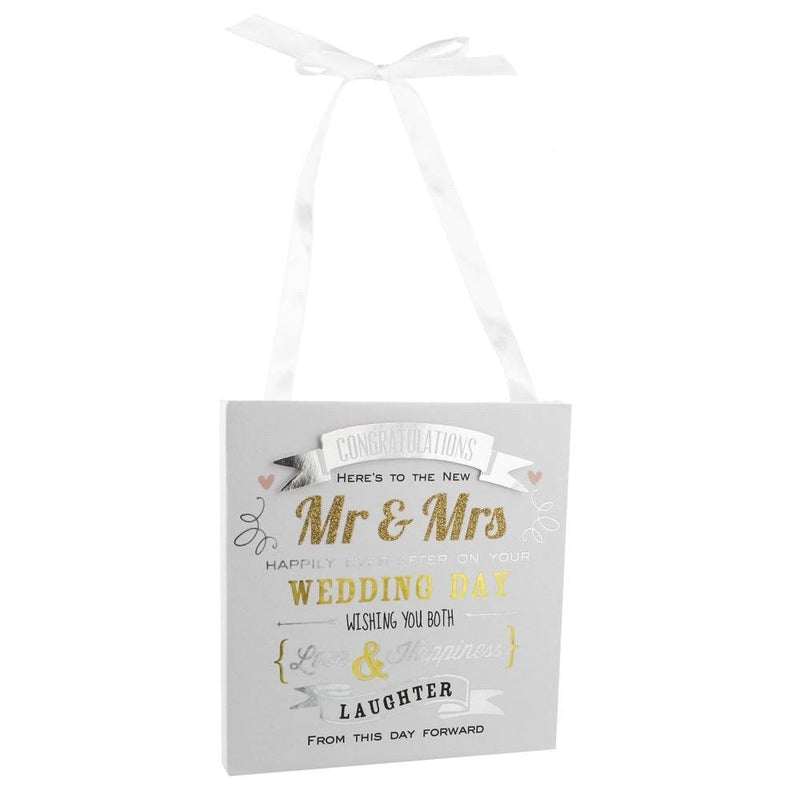 Wedding Congratulation Wall Plaque Gift