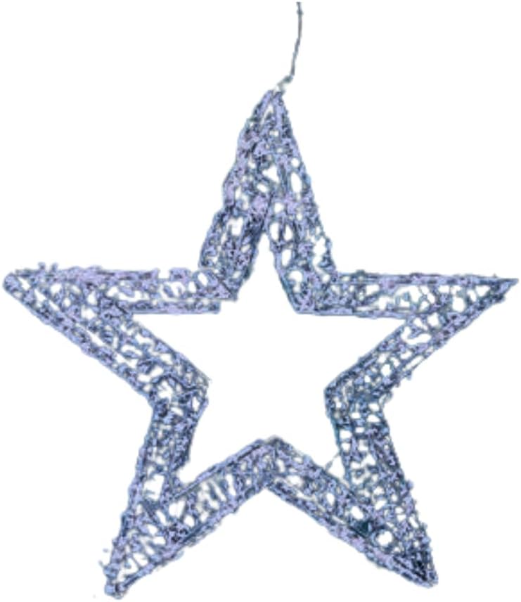 38cm LED Christmas Silver Star Light
