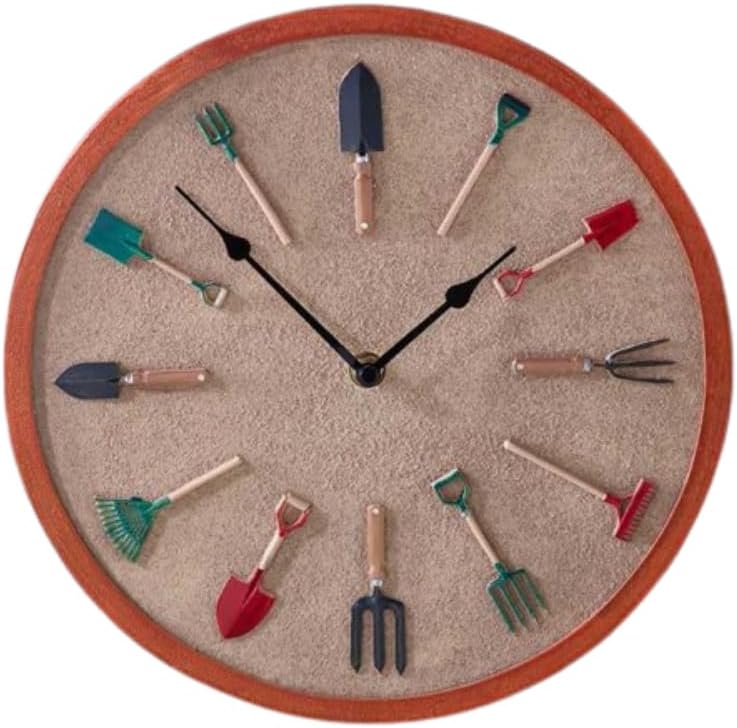 12in Vintage Tools Style Clock