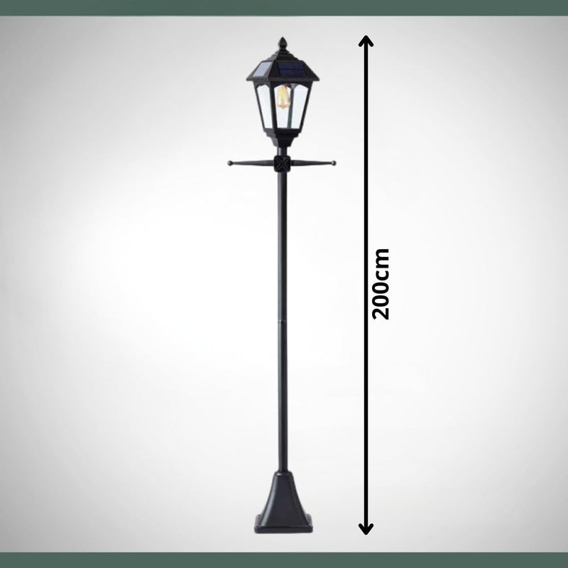 Super Bright 2m LED Solar Powered Victoriana Lamp Post
