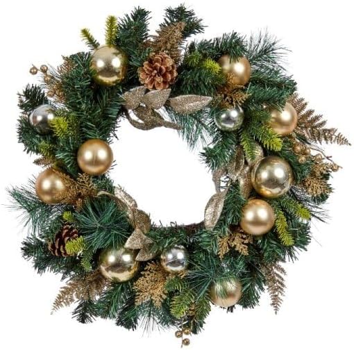 40cm Gold Christmas Wreath