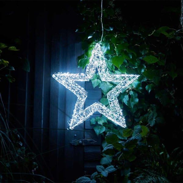 38cm LED Christmas Silver Star Light