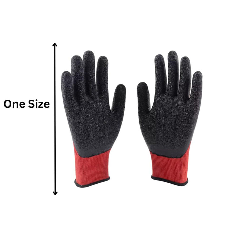 Large Rubber Grip Garden Gloves