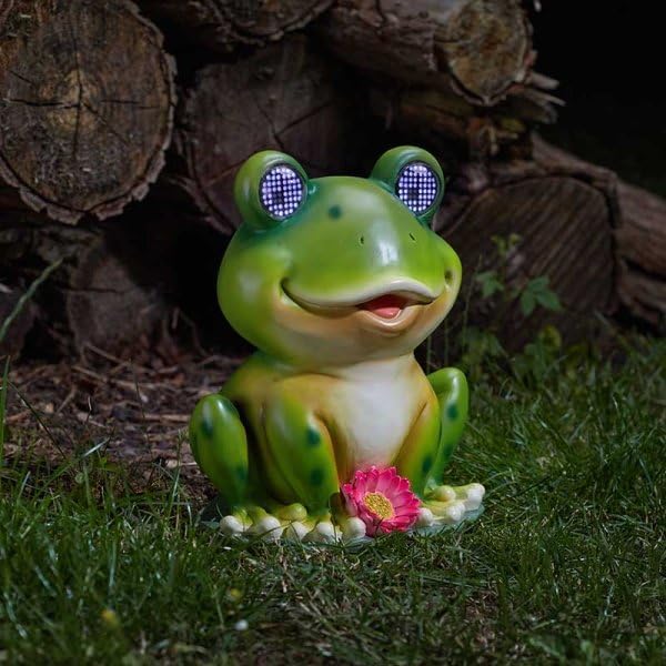 Frog Solar Garden Ornament