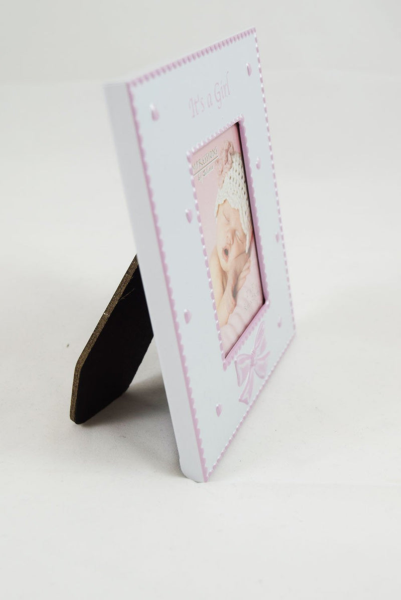 Its A Girl Frame My First Curl Tooth Gift Set New Baby Pink Picture Keepsake