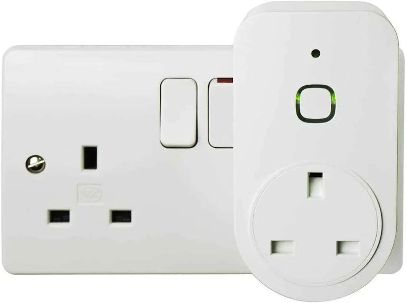 Smart Plug Wi-Fi Energy Monitoring Tuya, Alexa & Google Voice Control App Remote