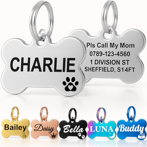 Personalised Pet Tag - Stainless Steel - Scratch Resistant