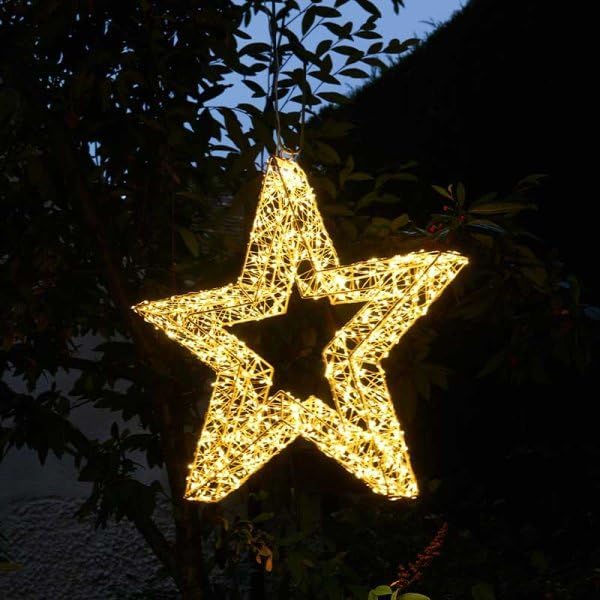 38cm LED Christmas Gold Star LED Light
