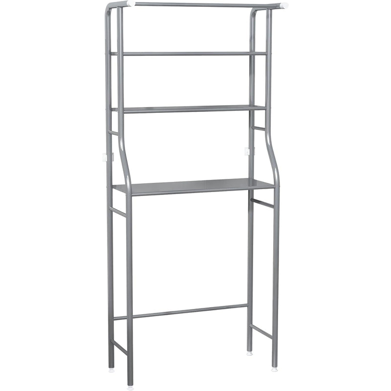 3-Tier Drum Storage Rack Space-Saving Bathroom Organizer Silver MOYIPIN