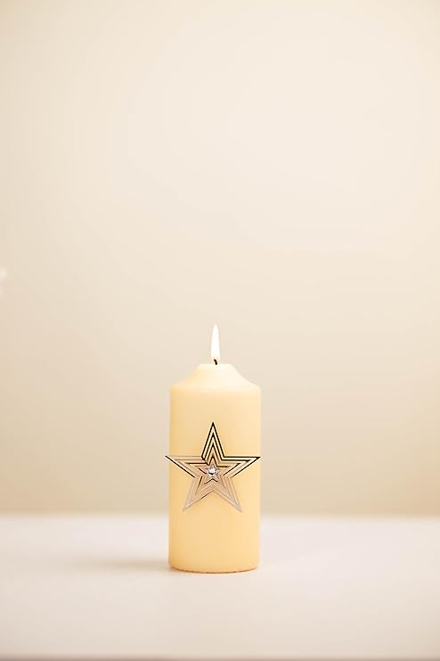 Silver Star Candle Pin Candle Decoration