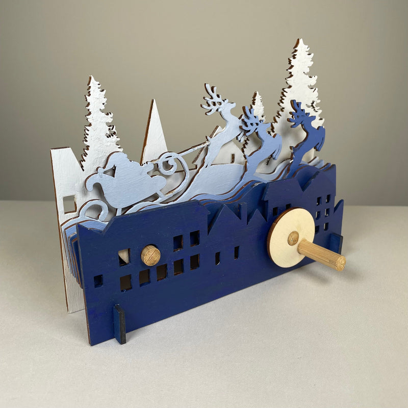 Mechanical Santa Sleigh - Flatpack Model Kit