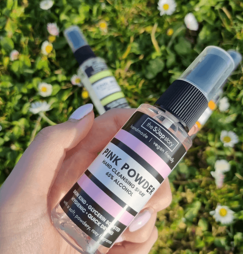 Pink Powder Hand Cleansing Spray