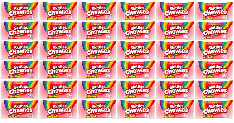 36 x Skittles Chewies Fruits Sweets Bag 45G